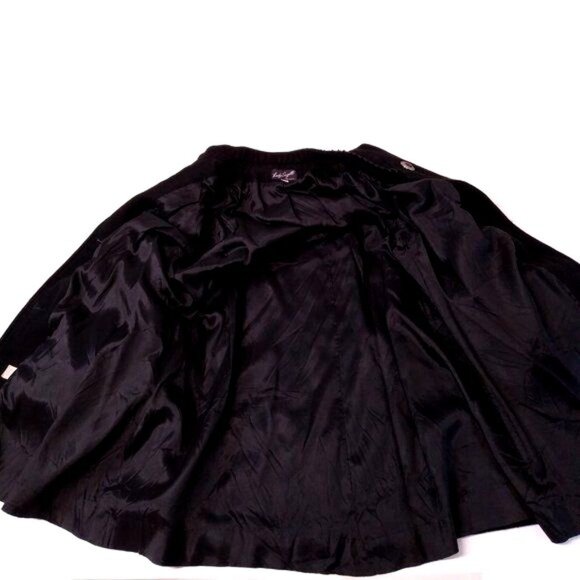 Lady Suzette 18/20 Wool Overcoat Padded Shoulders Raglan Sleeves USA EUC - Picture 5 of 11